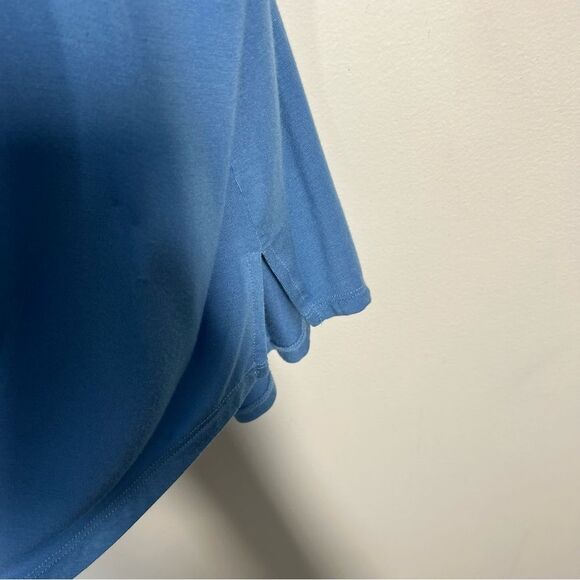 NYDJ Women's Size XL Blue Perfect Tee Three Quarter Sleeve V-Neck T-Shirt - Picture 4 of 10